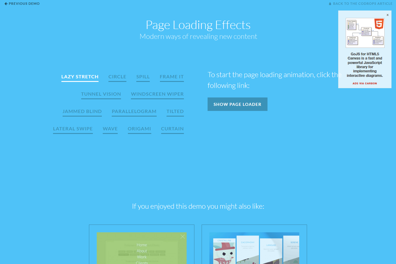 Page Loading Effects